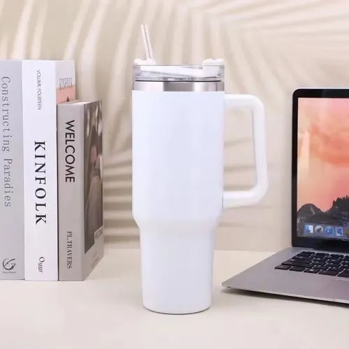Caneca Térmica Copo 1200ml Quente Frio C/ Canudo E Tampa