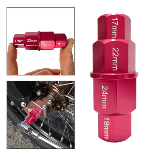 Herramienta De Eje Hexadecimal De Motocicletas, 17 Mm De 19