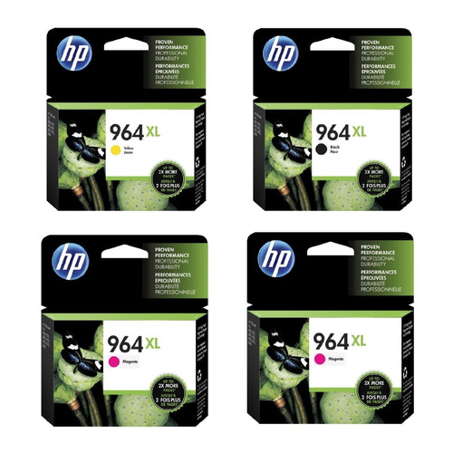 Combo Cartuchos Hp 964xl Negro + Colores Officejet 9020 9010