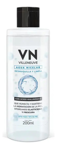 Agua Micelar Villeneuve C Acido Hialurónico Toda Piel 200ml