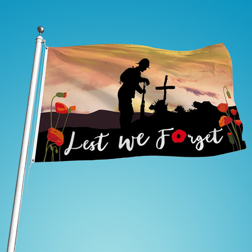 Bandera De Poliéster De Un Solo Lado, Resistente, Del Día De