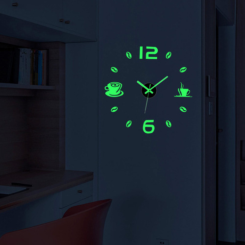 Diy Minimalista Sin Marco Pared Reloj Silencioso 3d Espejo