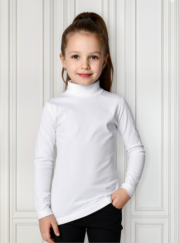 Polera Térmica Gruesa Manga Larga Niño Unisex