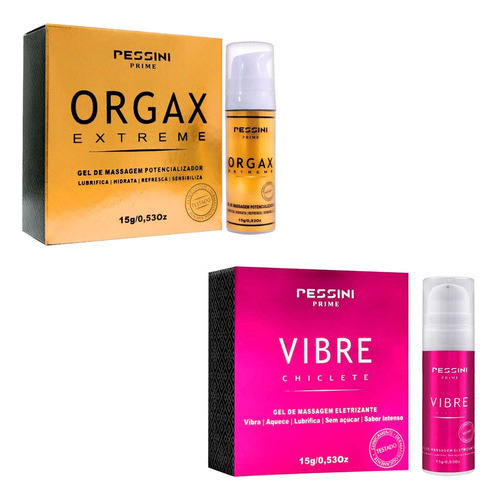 Kit 2 Gel Corporal Potencializador Orgax E Chiclete