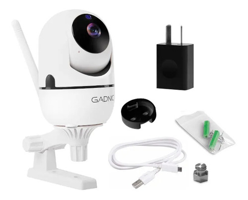 Imagen 2 de 3 de Cámara de seguridad Gadnic P2P00009 SX9 con resolución de 2MP visión nocturna incluida blanca