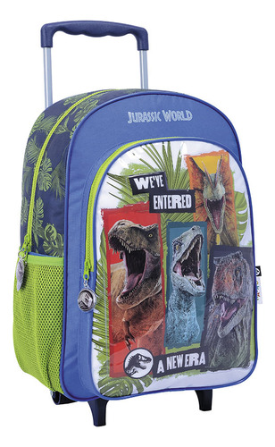 Jurassic world mochila 16 carro -nueva era Azul