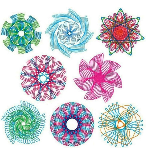 Espirógrafo Set Juego Dibujo Espiral Engranaje Entrelazado