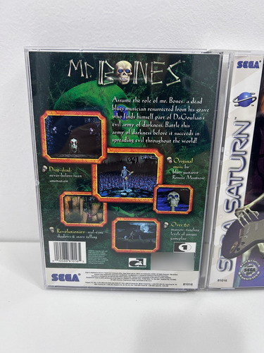 Mr Bones Sega Saturn Jogo 100% Original Completo Raro (Usado)