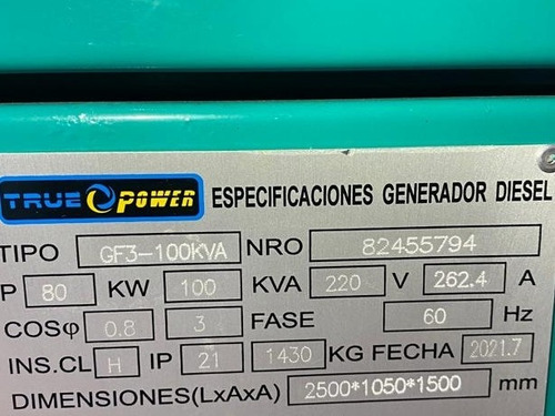 Generador-planta Eléctrica 100 Kva. Cummins & Stamford. Inso