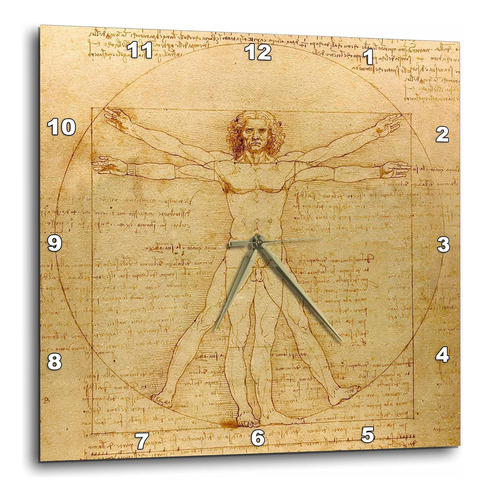 3drose Dpp__2 Hombre De Vitruvio De Leonardo Da Vinci 1490 A