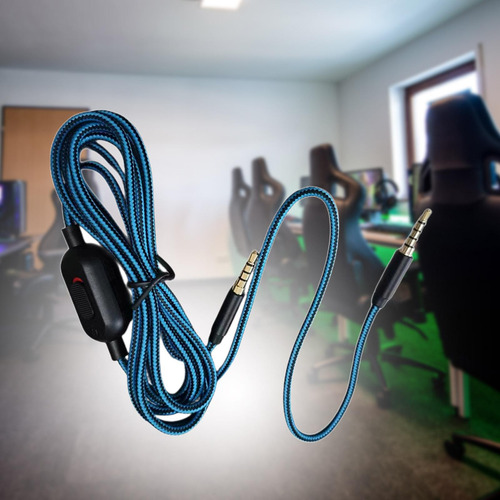 Cable De Auriculares Para Juegos Cable De Auriculares Azul