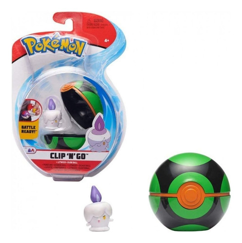 Boneco Pokemon Litwick E Pokebola Dusk - 2606 Sunny Brinqued