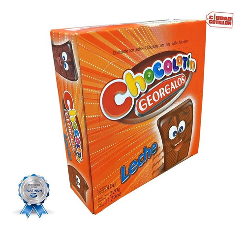 Chocolatines Chocolate Golosinas Georgalos 8g X 40u - Cc