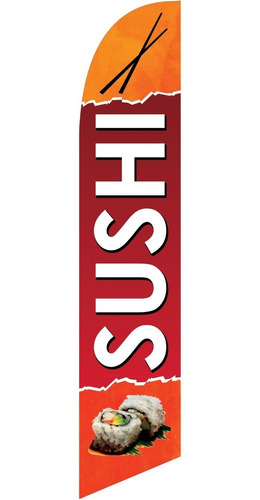 Bandera Publicitaria Sushi # 24 Solo Bandera
