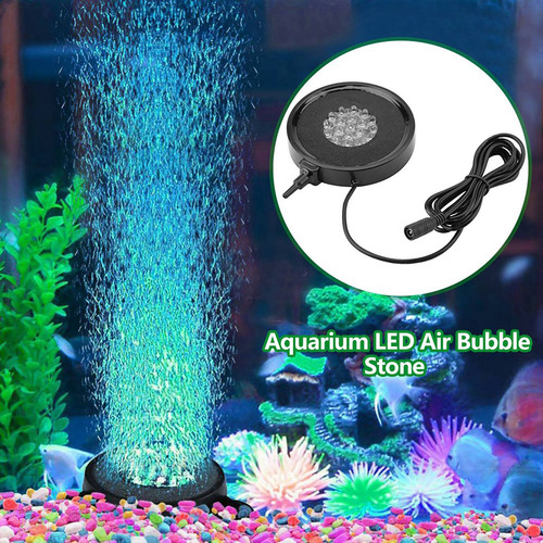 Lámpara Led Led Con Forma De Burbuja De Aire Para Acuario Qu