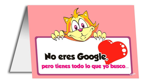 Gatito Amoroso 2 Tarjetas De Amor Enamorados San Valentín