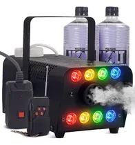 Comprar Kit Maquina De Fumaça 600w 220v Canhao 8 Led Rgbw Capacidade 0,5l Controle Remoto Com E Sem Fio Alcance Da Fumaça 4 Metros Proteção De Vazamento Para Show Evento Palco Acompanha 2 Fluído Brinde
