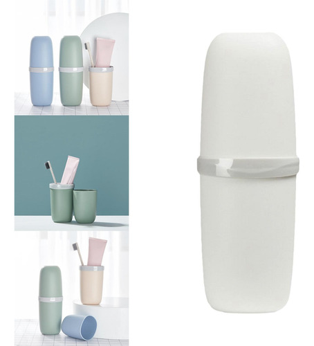 2 Taza De Cepillo De Dientes De Viaje Soporte De Protección