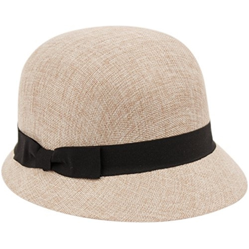 Gorros Sombreros Y Boinas Con Lazo Y Flor Para Mujer Beige