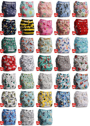 Imagen 1 de 9 de Pañales De Tela | Reutilizables | 3-15kg | Tasa 0