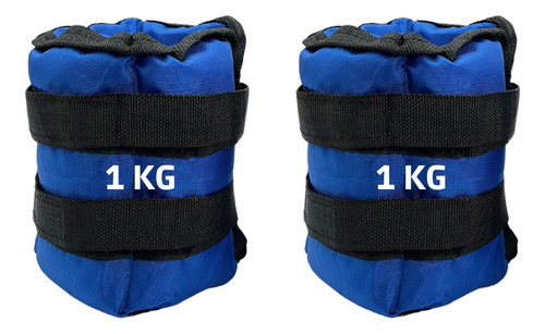 Imagen 6 de 10 de Pesas Tobilleras Muñecas Brazo Pierna 2 Kg Total 1 Kg C/u