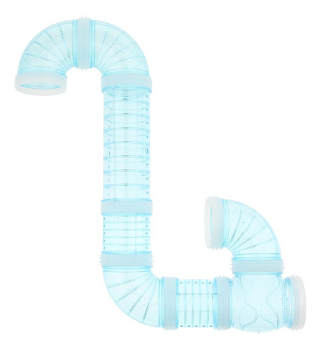 Tubo De Jaula Hámster Amusement Line Tube Toys Azul