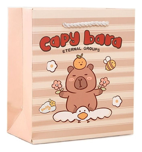 Bolsas De Regalo Tipo Capibara Con Asas, Artículos Para Fies