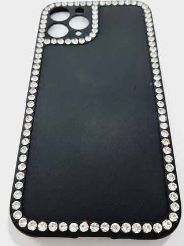 Funda Strass Negra Compatible Con iPhone 11 Pro 