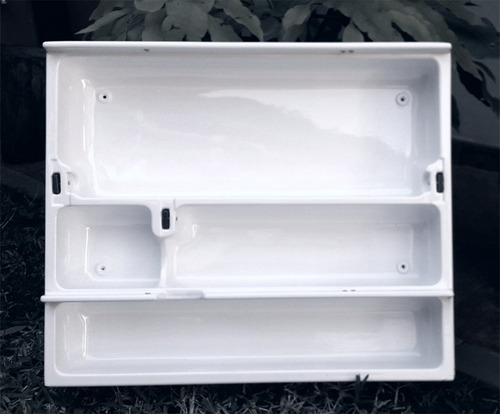 Botiquin Baño Espejo Peinador 3 Puertas Repisa 61x52x10 C6 Blanco