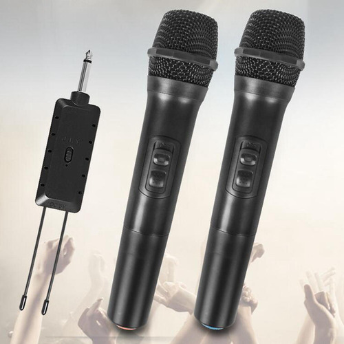 2pcs Microfone Sem Fio Profissional Microfone De Mão De