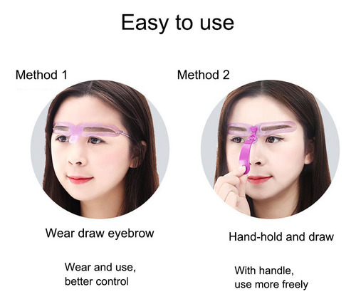 Kit De Plantillas Para El Cuidado De Las Cejas, Tarjeta Con
