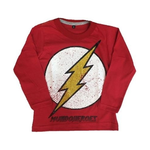 Remera Manga Larga Invierno Infantil De Flash