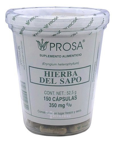 Hierba Del Sapo 150 Cápsula Prosa Sabor Sin sabor