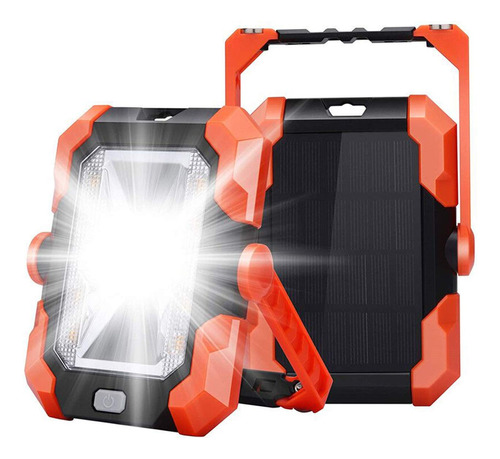 Luz Trabajo Led Solar Emergencia Portatil Recargable Bateria