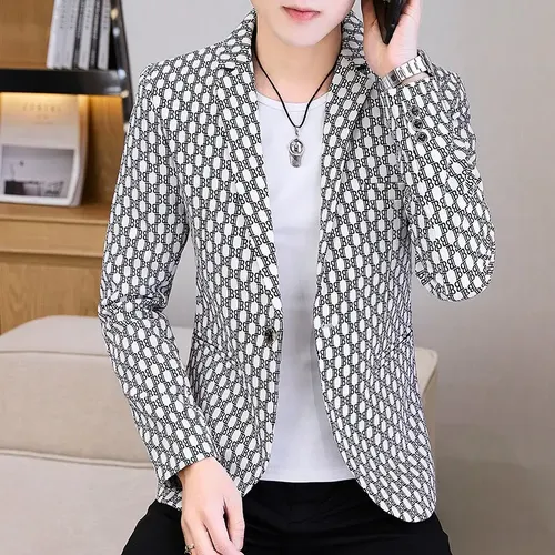 Blazer Coreano Casual Para Hombre: Elegancia Para Bodas, Negocios Y Uso Diario (M-2XL)