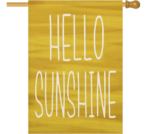 Bandera De La Casa Asamour Hello Sunshine De 28.0 X 39.8 In,