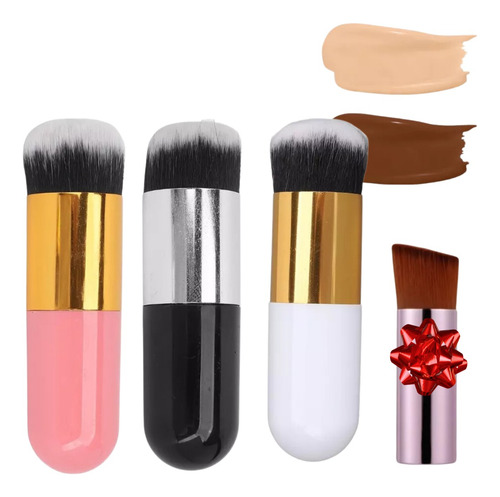Brocha Kabuki Maquillaje Base Corrector + Brocha Diagonal F