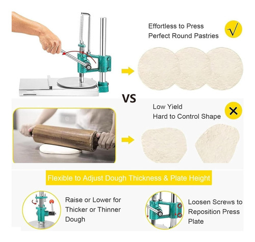 16 Cm Prensa Manual De Massa Para Massa De Pizza Doméstica