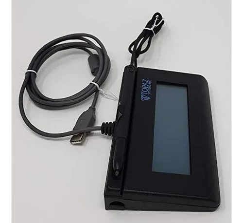 Topaz Signaturegem T-lbk462-hsb-r 1x5 Lcd Retroiluminado Sig