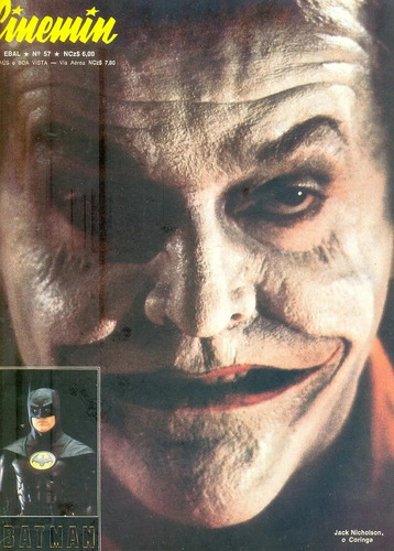 Revista Cinemin N. 57  - Batman X Coringa Ebal - Ano 1990