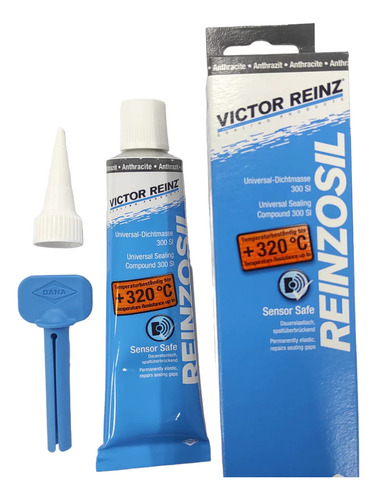 Silicona Negra Victor Reinz +320 Grados 5 Unidades