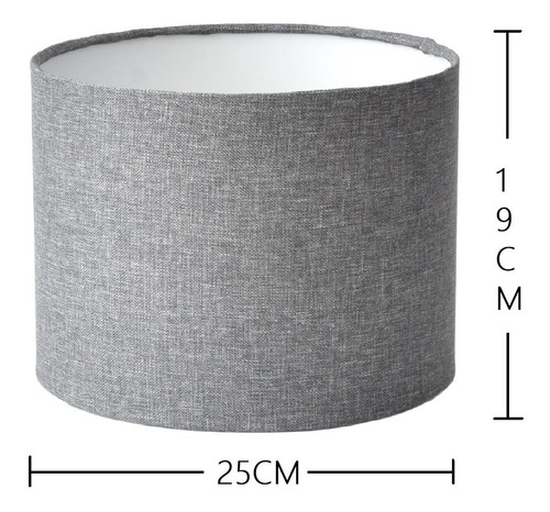 Pantalla De Buro Con Sujecion De Clip En Foco 30cm Diamtero Gris Oxford