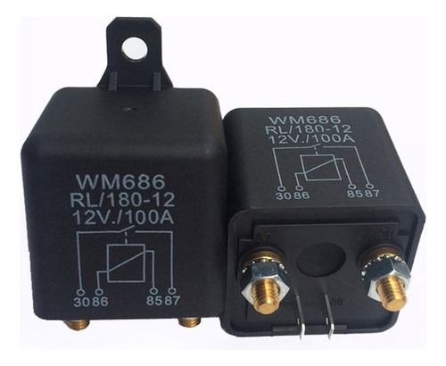 1 Pieza Pesada Alta Corriente 12vdc 100a Amperio 2.4w Trabaj
