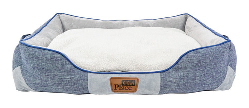 Cama Para Perros O Gatos Gigwi Place Cama Azul Y Gris