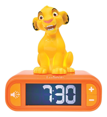 Reloj Despertador Lexibook El Rey León Simba Luz Nocturna
