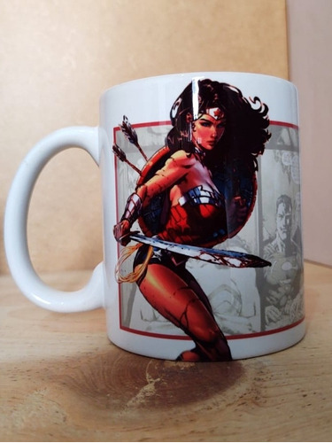 Taza La Mujer Maravilla Dc Vintage Comic