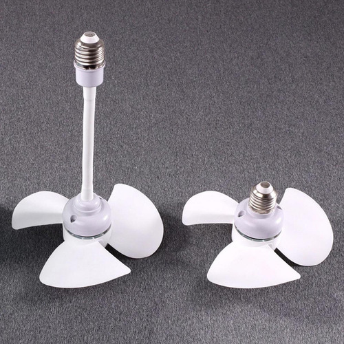 Ventilador De Socket E27 16 Cm Con Manguera Ajustable