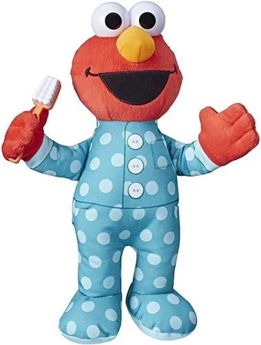 Sesame Street Brushy Brush Elmo 12-inch Peluche , Canta La