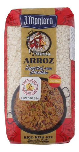 Arroz Especial Para Paella 1 Kg Marca J Montoro