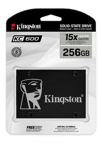 Disco Ssd 256gb Kingston Kc600 2.5  Encriptada Skc600/256g